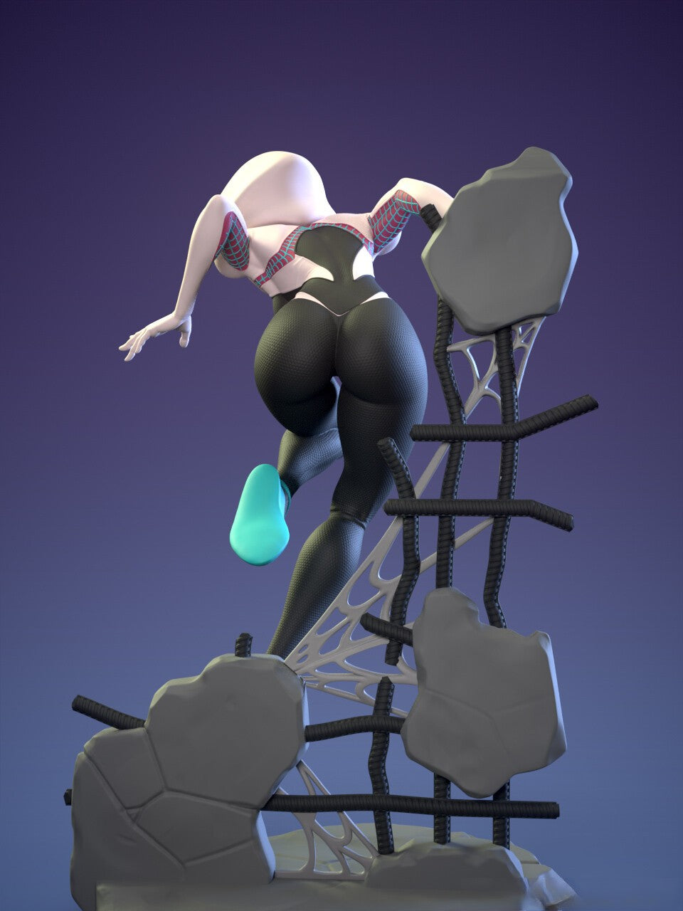 1515 Spider Venom Gwen NSFW - STL 3D Print Files