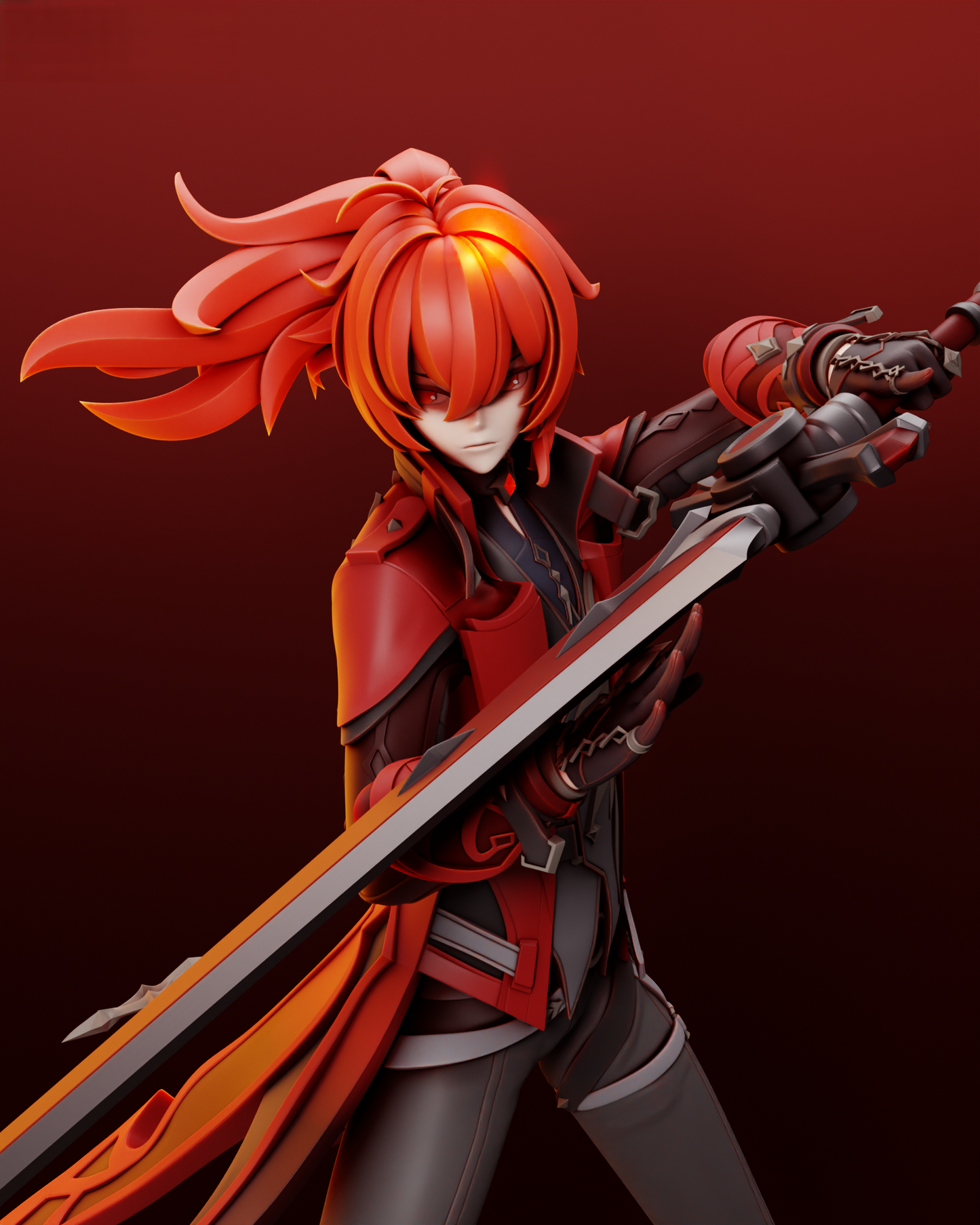 Diluc - Genshin Impact - STL 3D Print Files