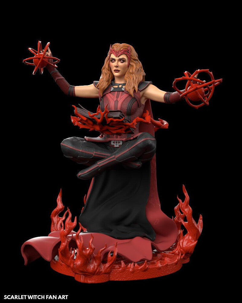 1423 WANDA - SCARLET WITCH - STL 3D Print Files