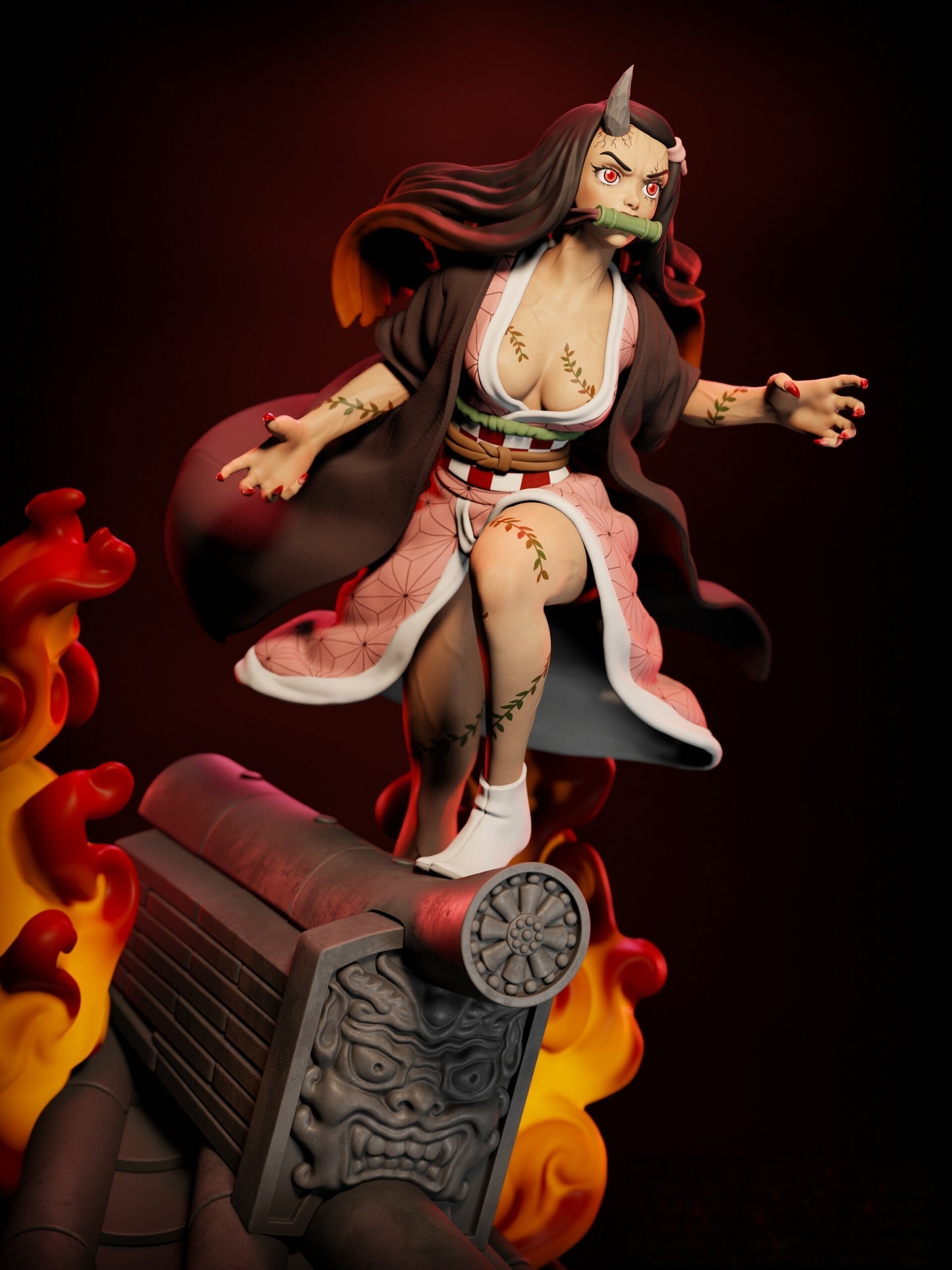 1340 Nezuko Kamado - Kimetsu no Yaiba - STL 3D Print Files