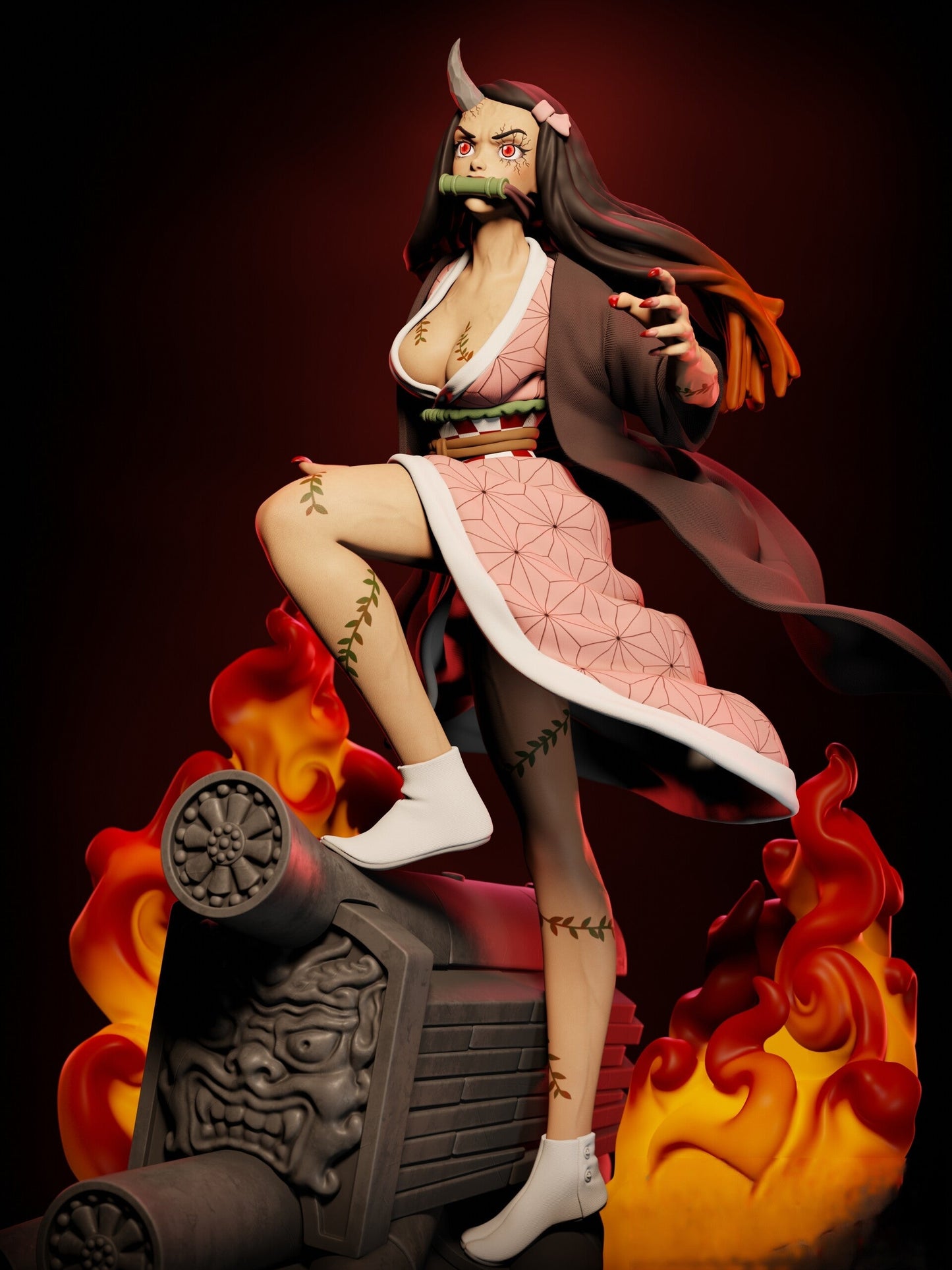 1340 Nezuko Kamado - Kimetsu no Yaiba - STL 3D Print Files