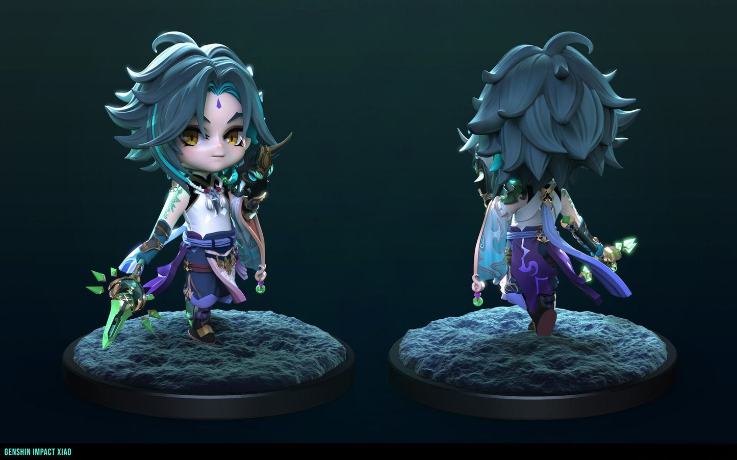Chibi Xiao - Genshin Impact - STL 3D Print Files