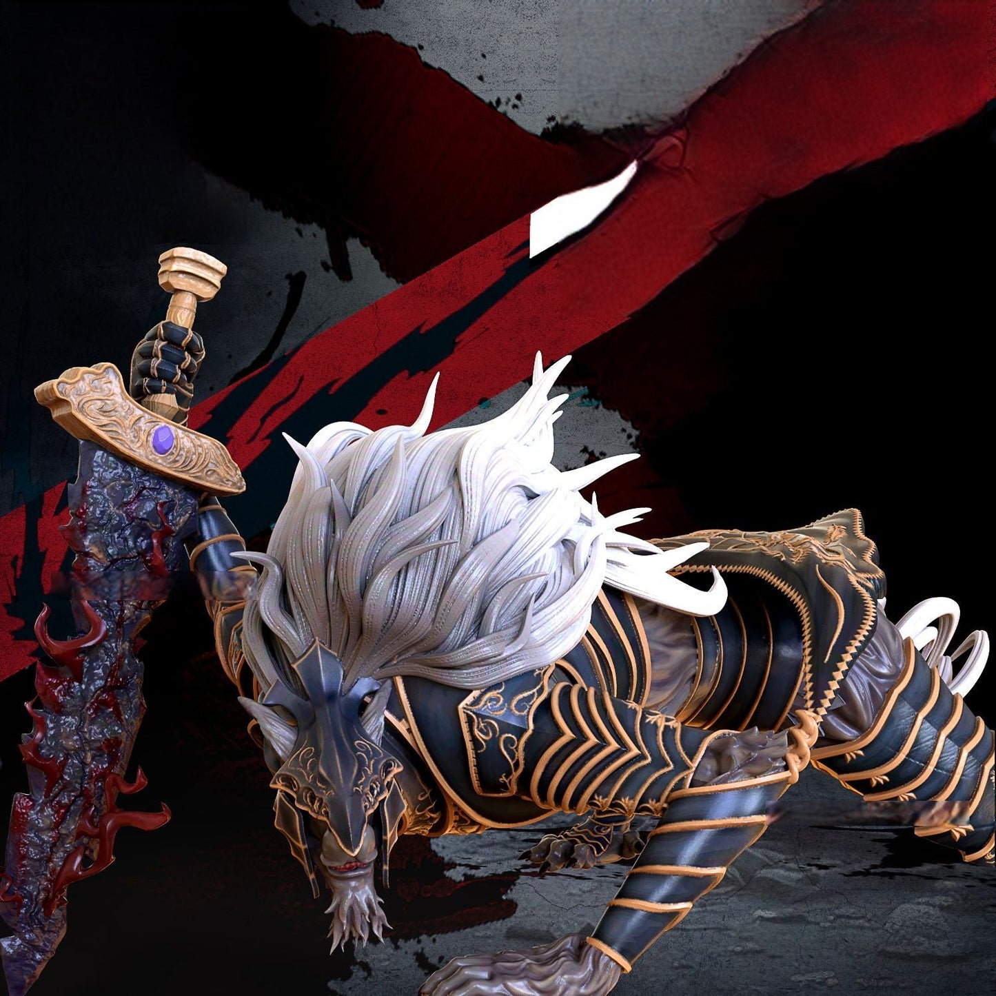 Queen Marika NSFW and Maliketh - Elden Ring - STL 3D Print Files