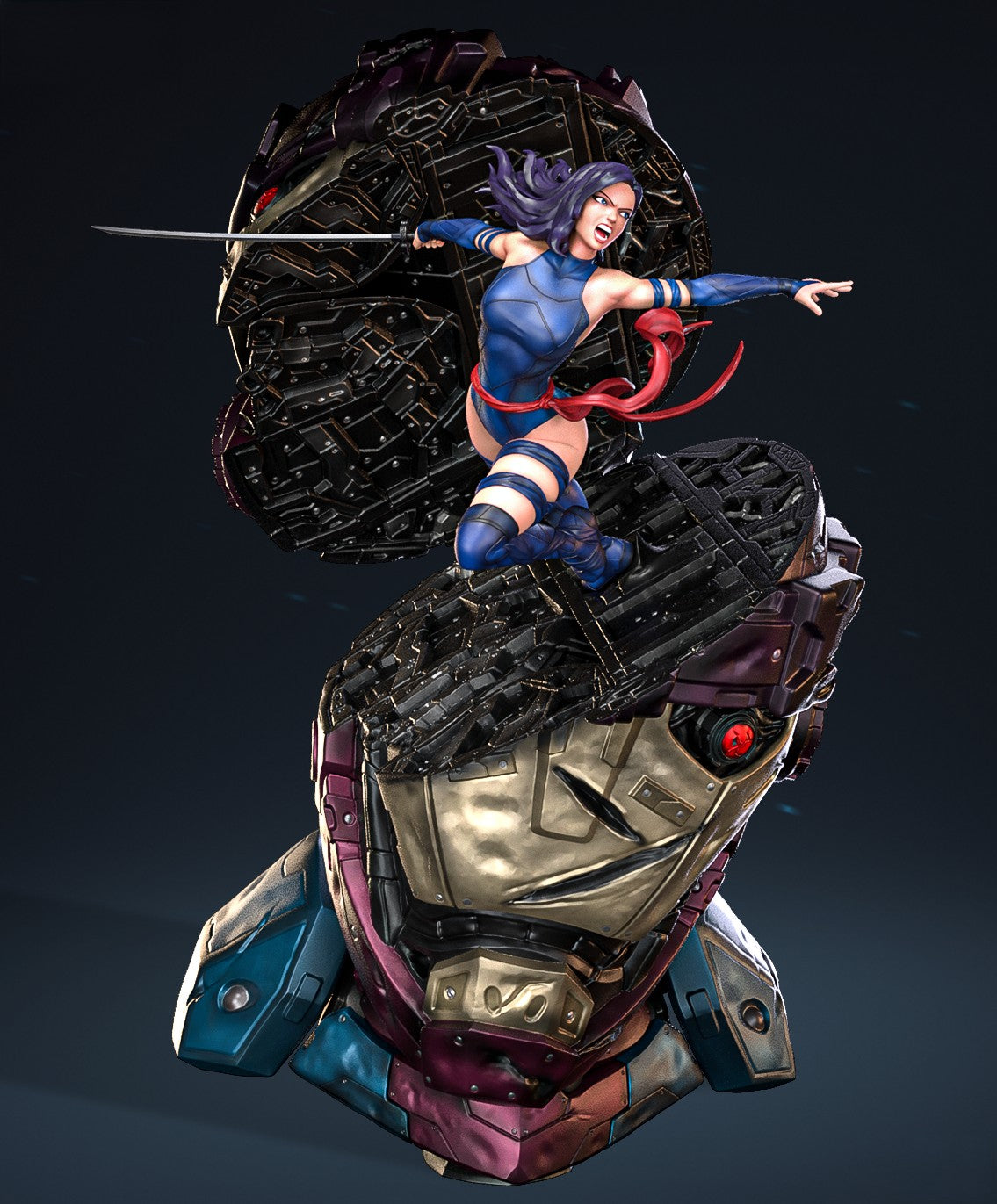 1379 Psylocke - X-MEN - STL 3D Print Files