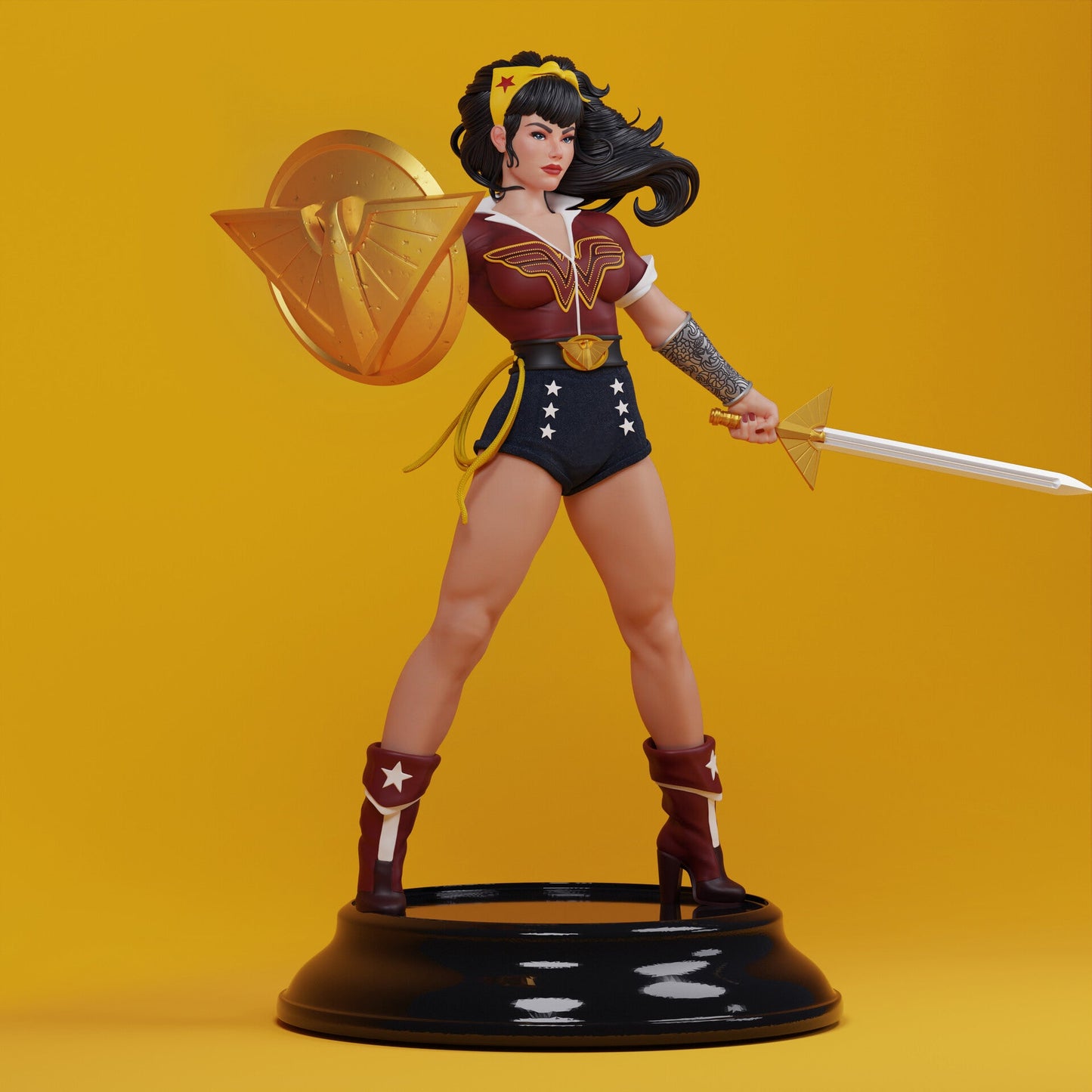 1339 Wonder Woman - DC Bombshells - Diana of Themyscira - STL 3D Print Files