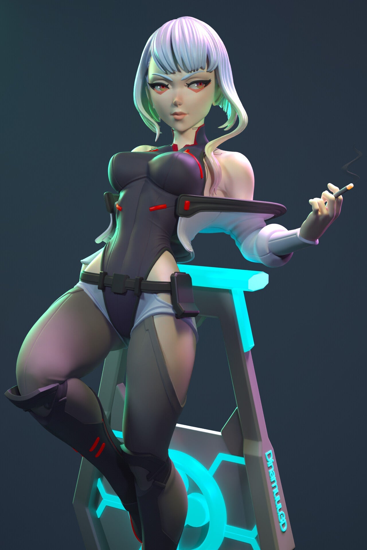 1306 Lucy NSFW - Cyberpunk: Edgerunners - STL 3D Print Files