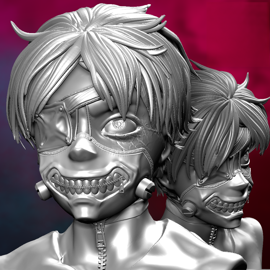 Ken Kaneki - Tokyo Ghoul - STL 3D Print Files