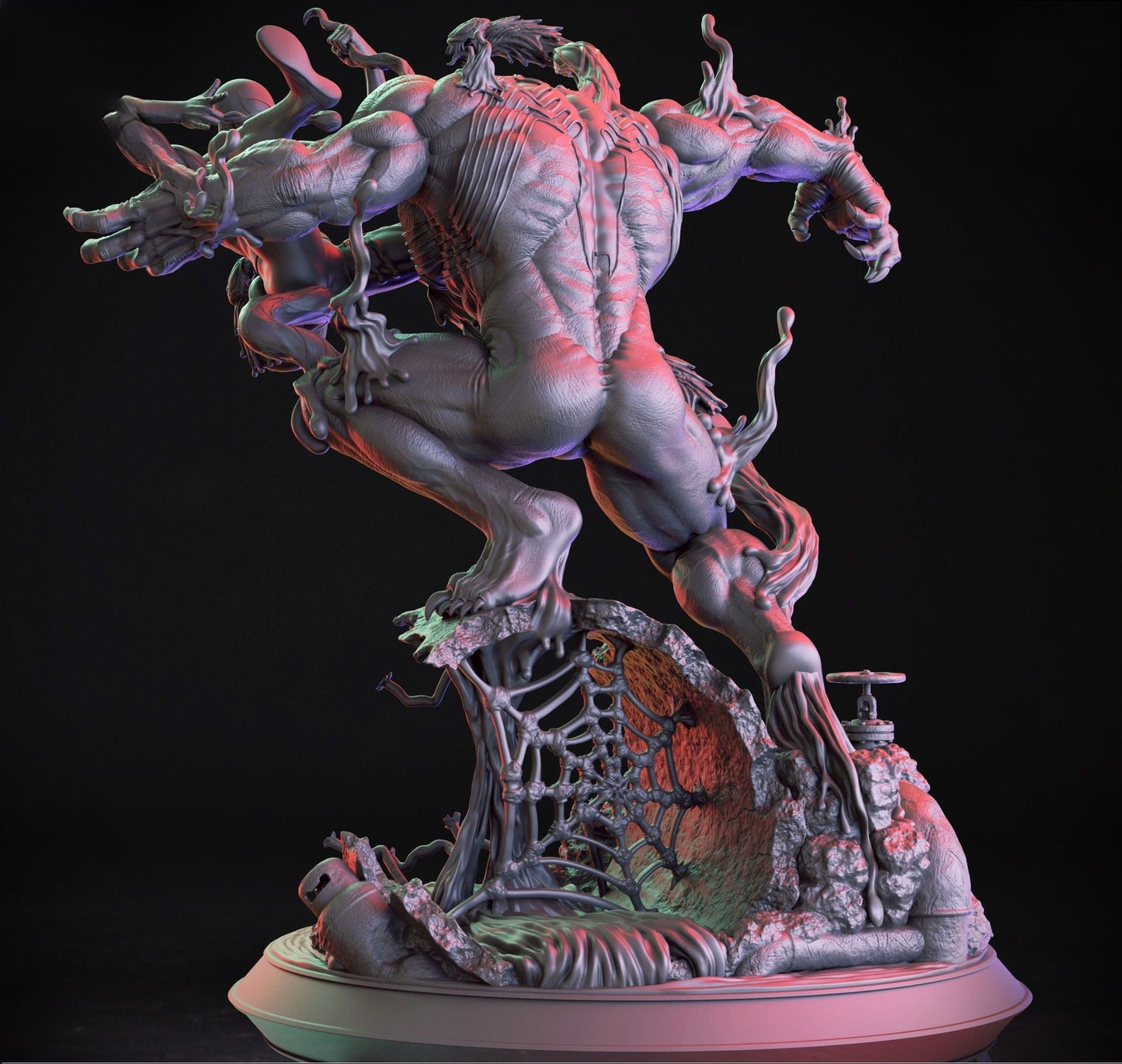 1305 Venom vs Spiderman - Marvel Comics - STL 3D Print Files