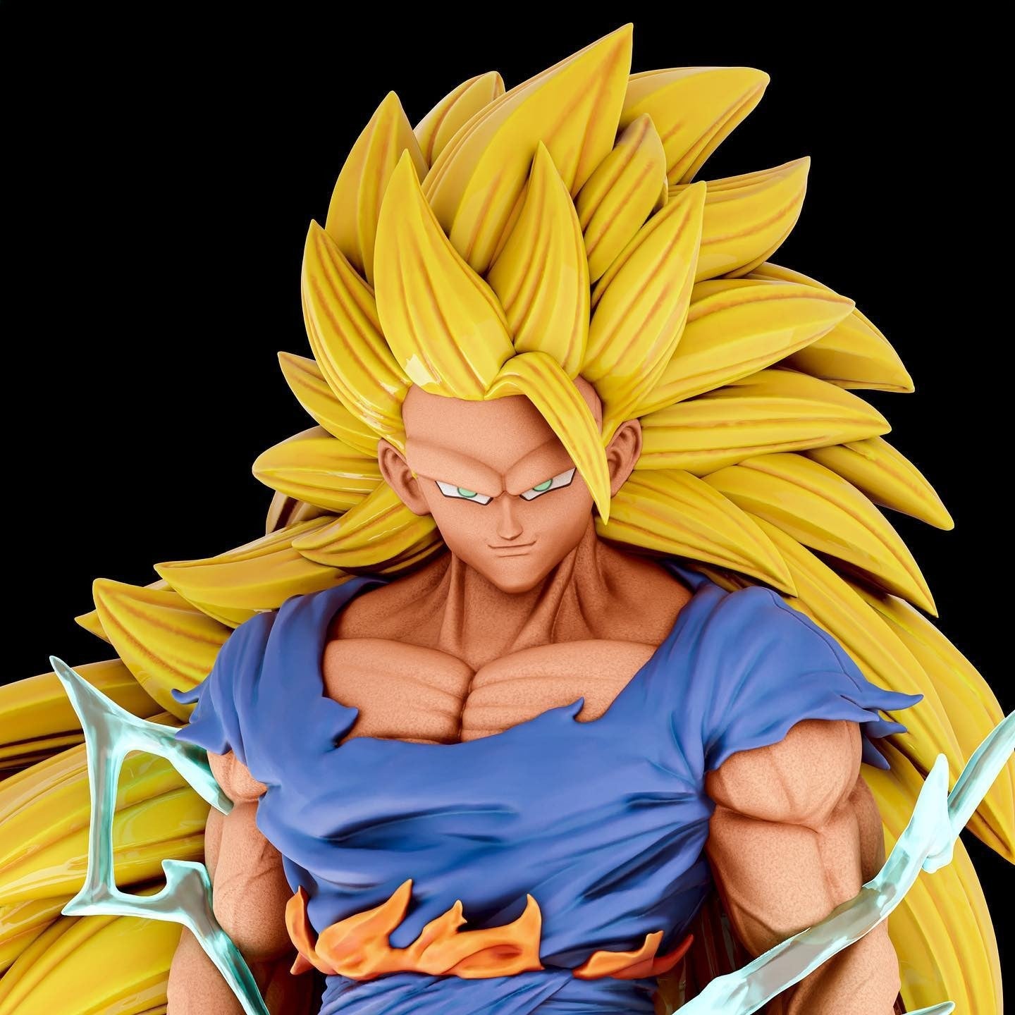 Super Saiyan 3 Goku - Dragon Ball Z - STL 3D Print Files