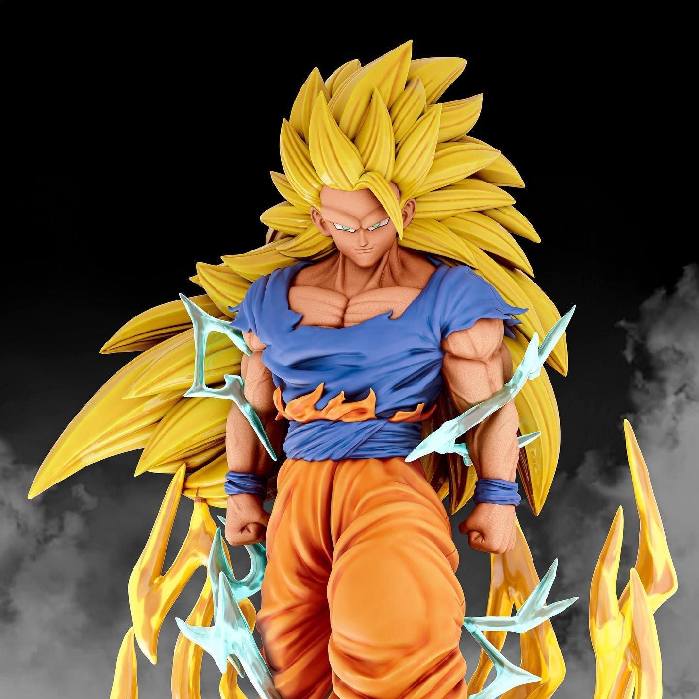 Super Saiyan 3 Goku - Dragon Ball Z - STL 3D Print Files