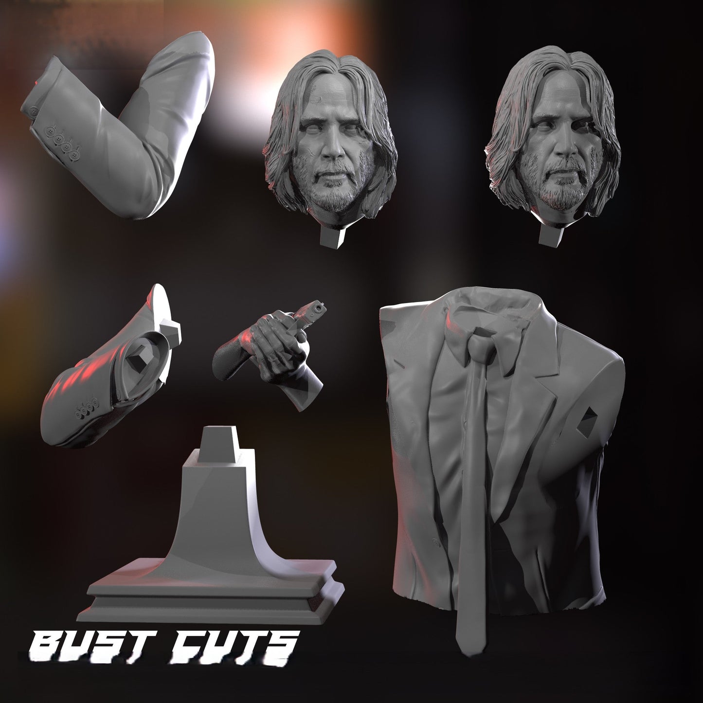 1348 John Wick - STL 3D Print Files