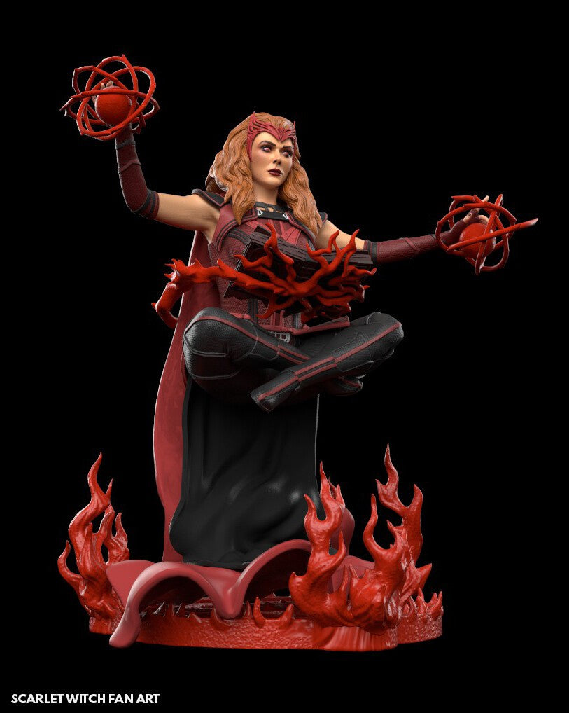 1423 WANDA - SCARLET WITCH - STL 3D Print Files