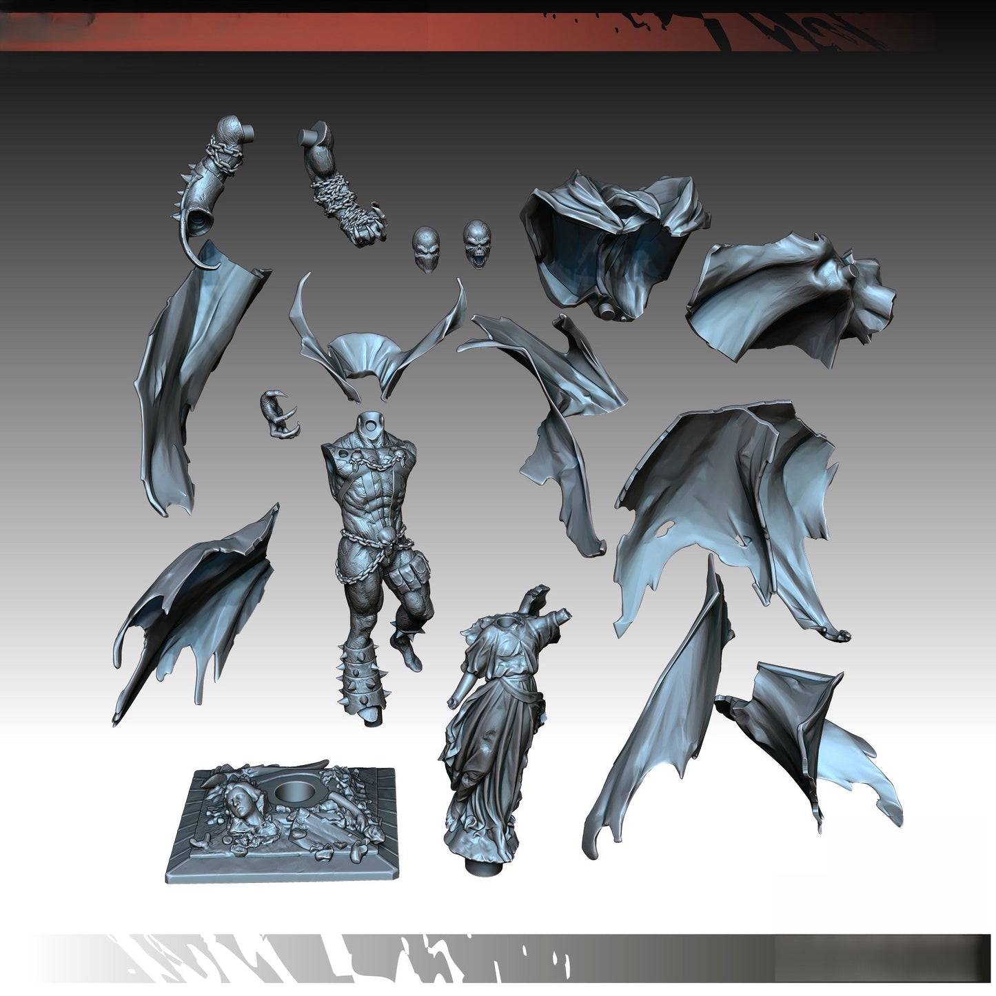 1358 Spawn - Al Simmons - STL 3D Print Files