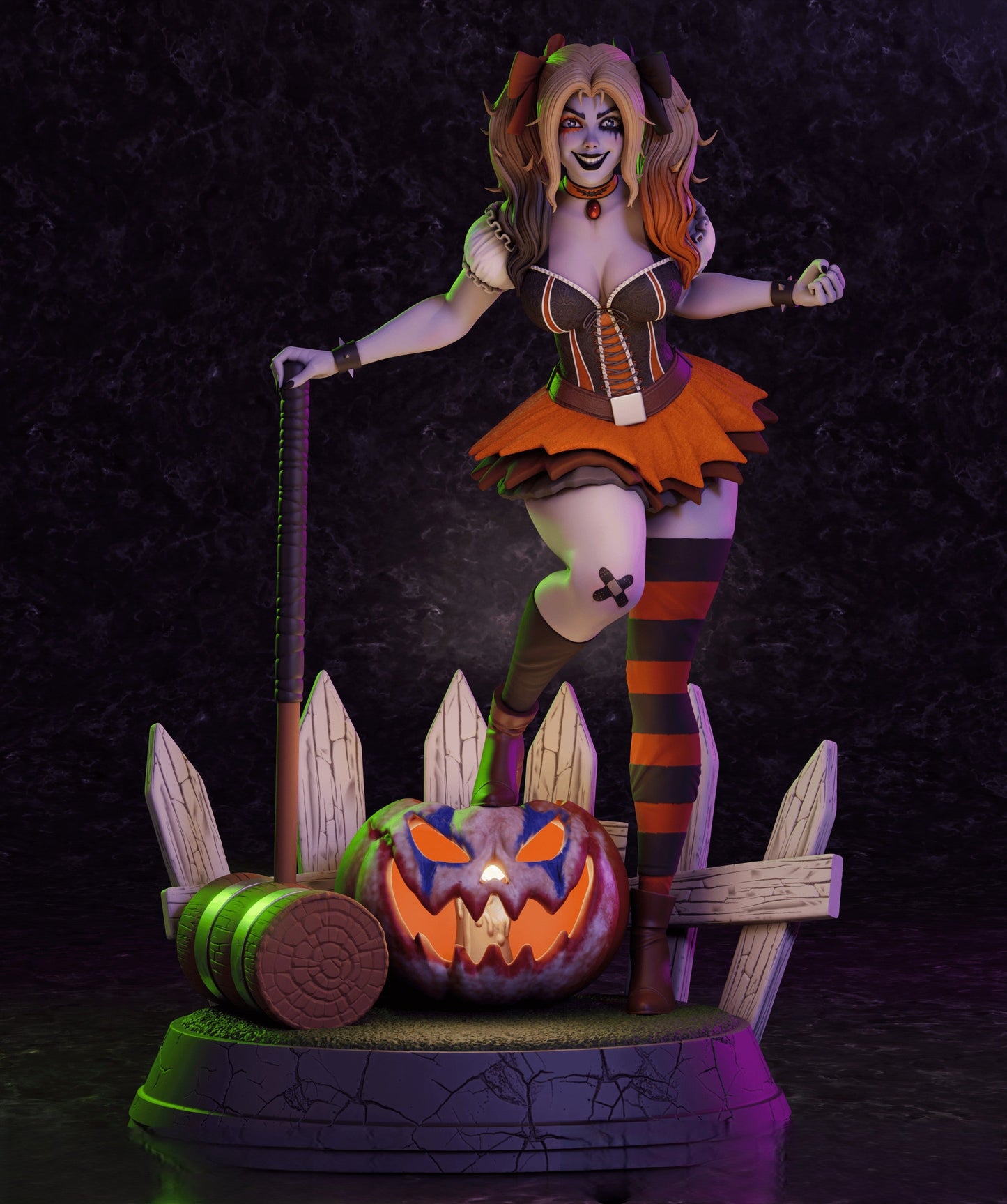 1570 Harley Quinn Halloween - DC Comics - STL 3D Print Files