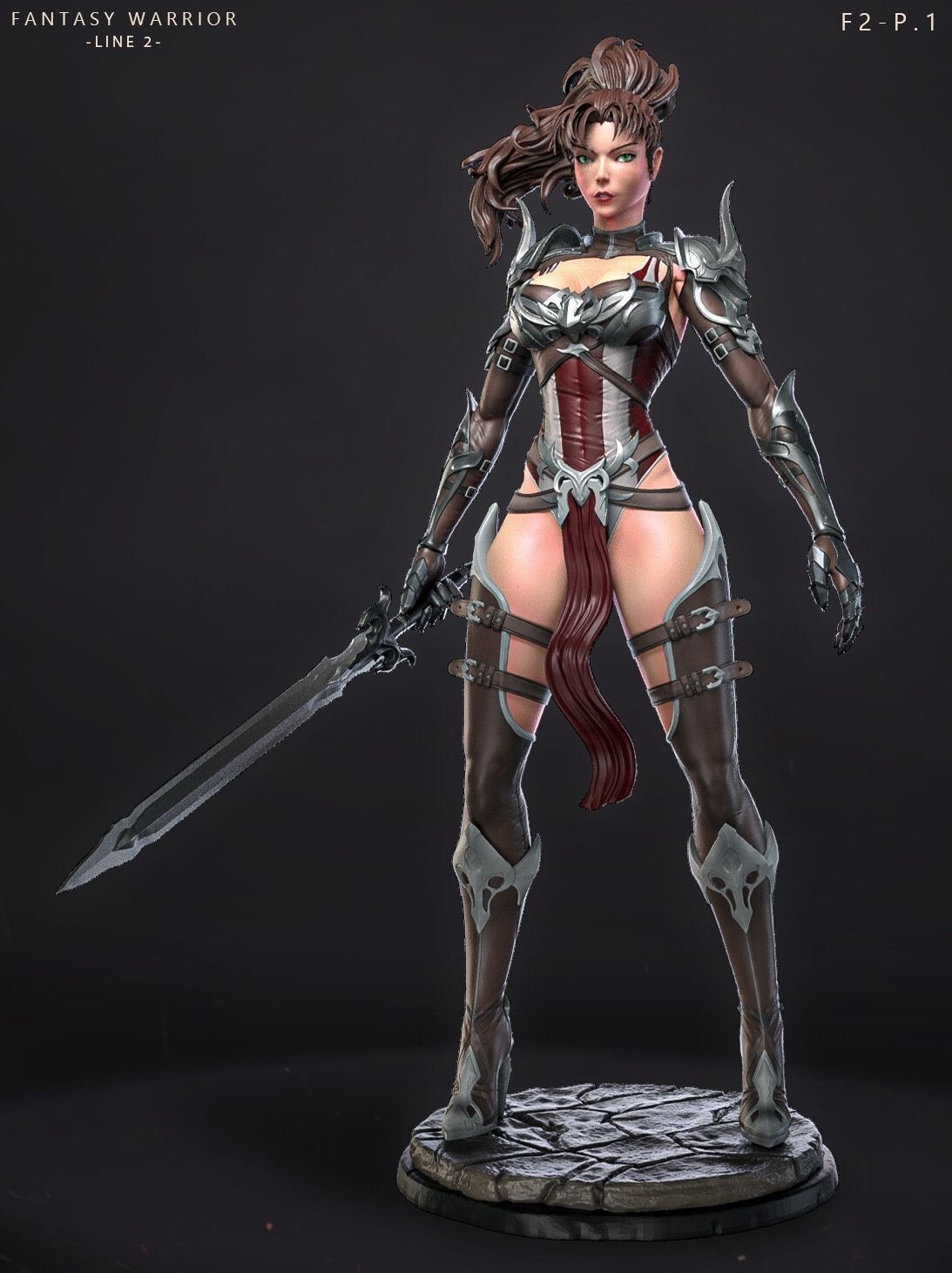 Fantasy Warrior - Astrith - STL 3D Print Files