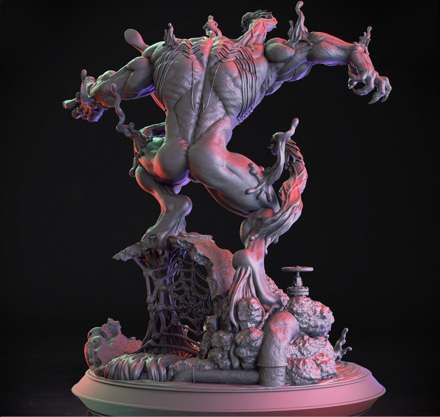 1305 Venom vs Spiderman - Marvel Comics - STL 3D Print Files