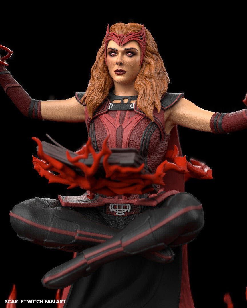 1423 WANDA - SCARLET WITCH - STL 3D Print Files