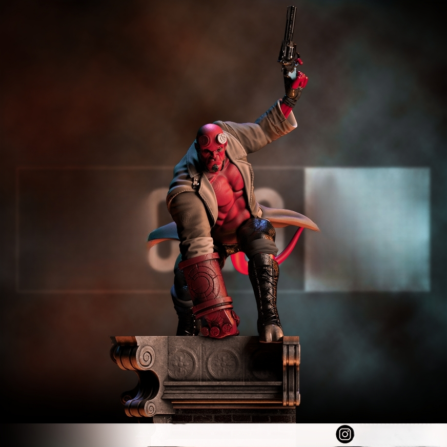 1333 Hellboy - STL 3D Print Files