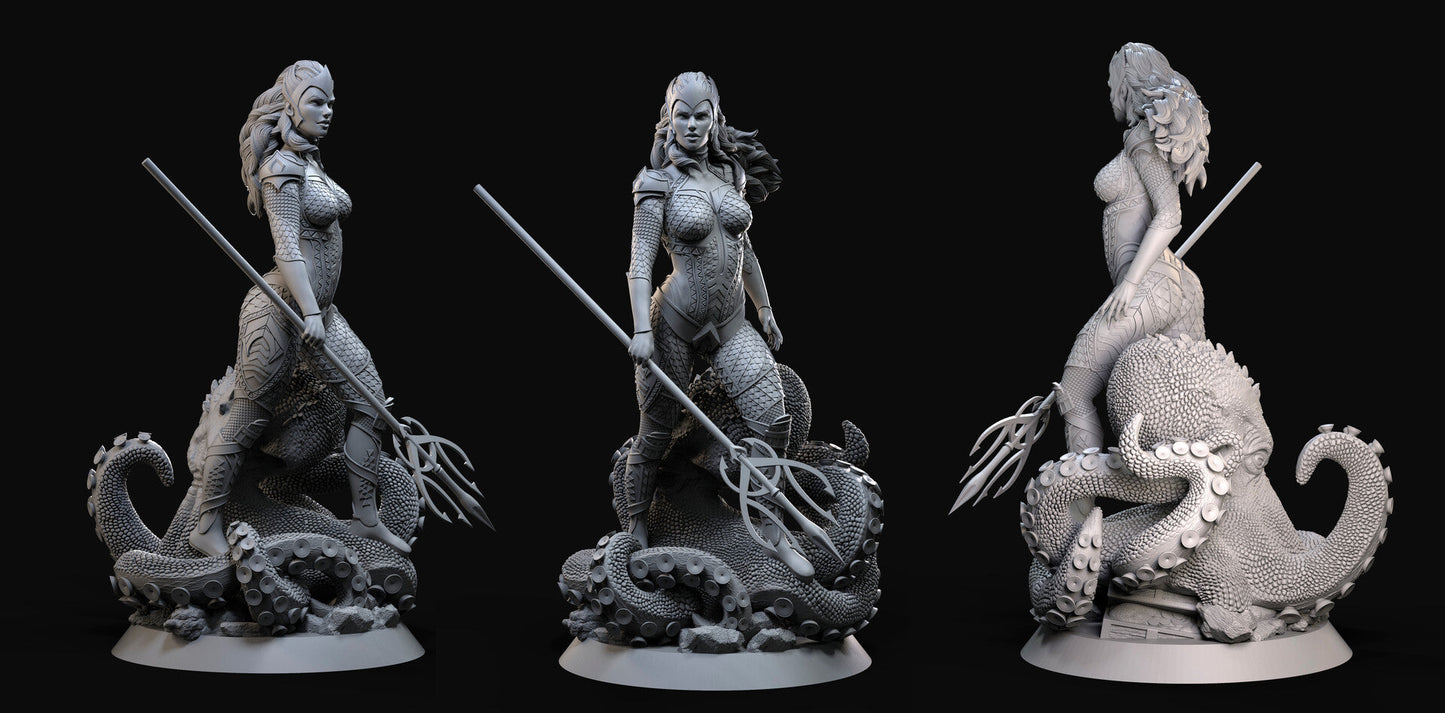 Queen Mera - DC Comics - STL 3D Print Files
