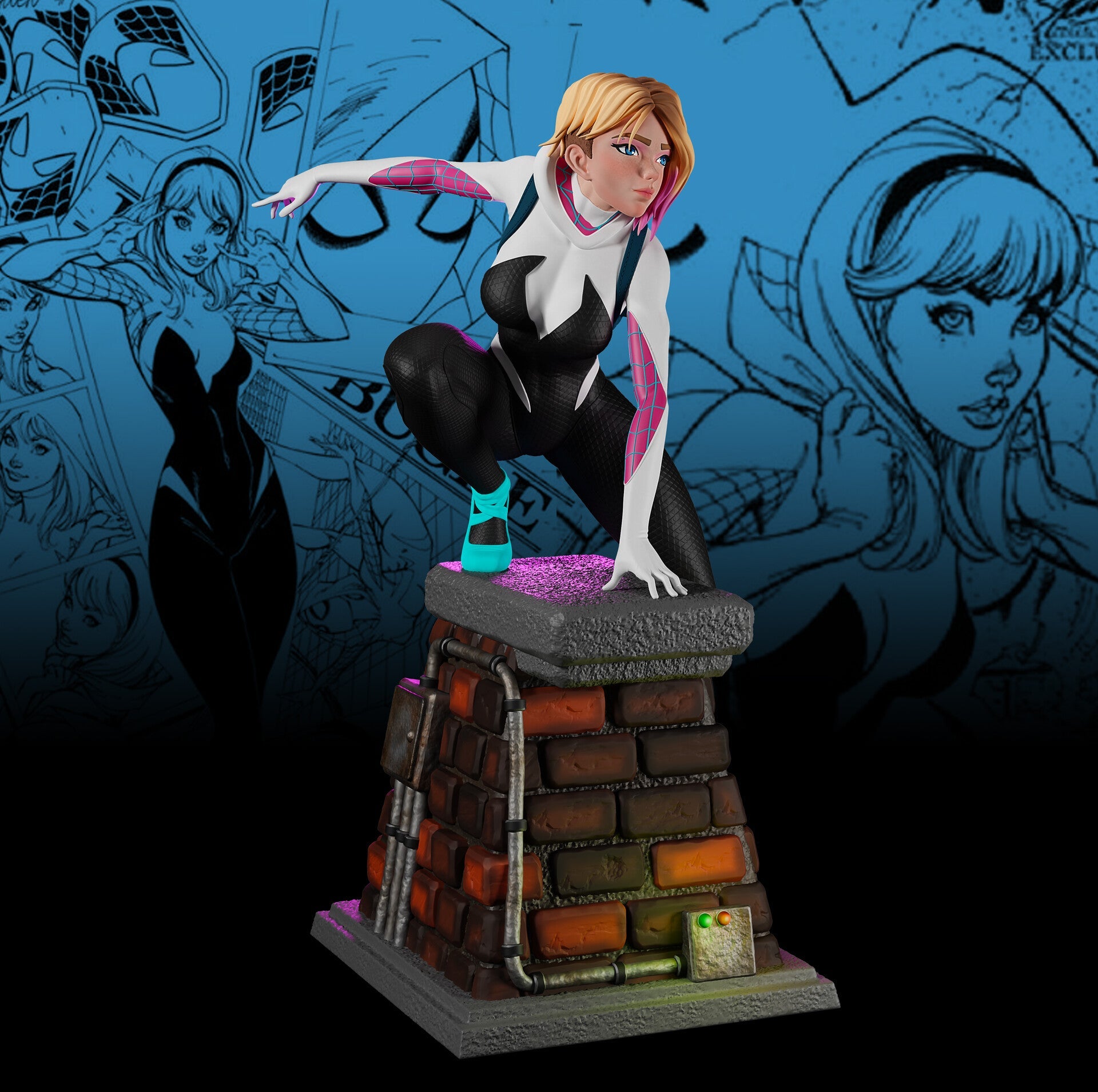 1580 Spider Gwen - STL 3D Print Files – My Stl