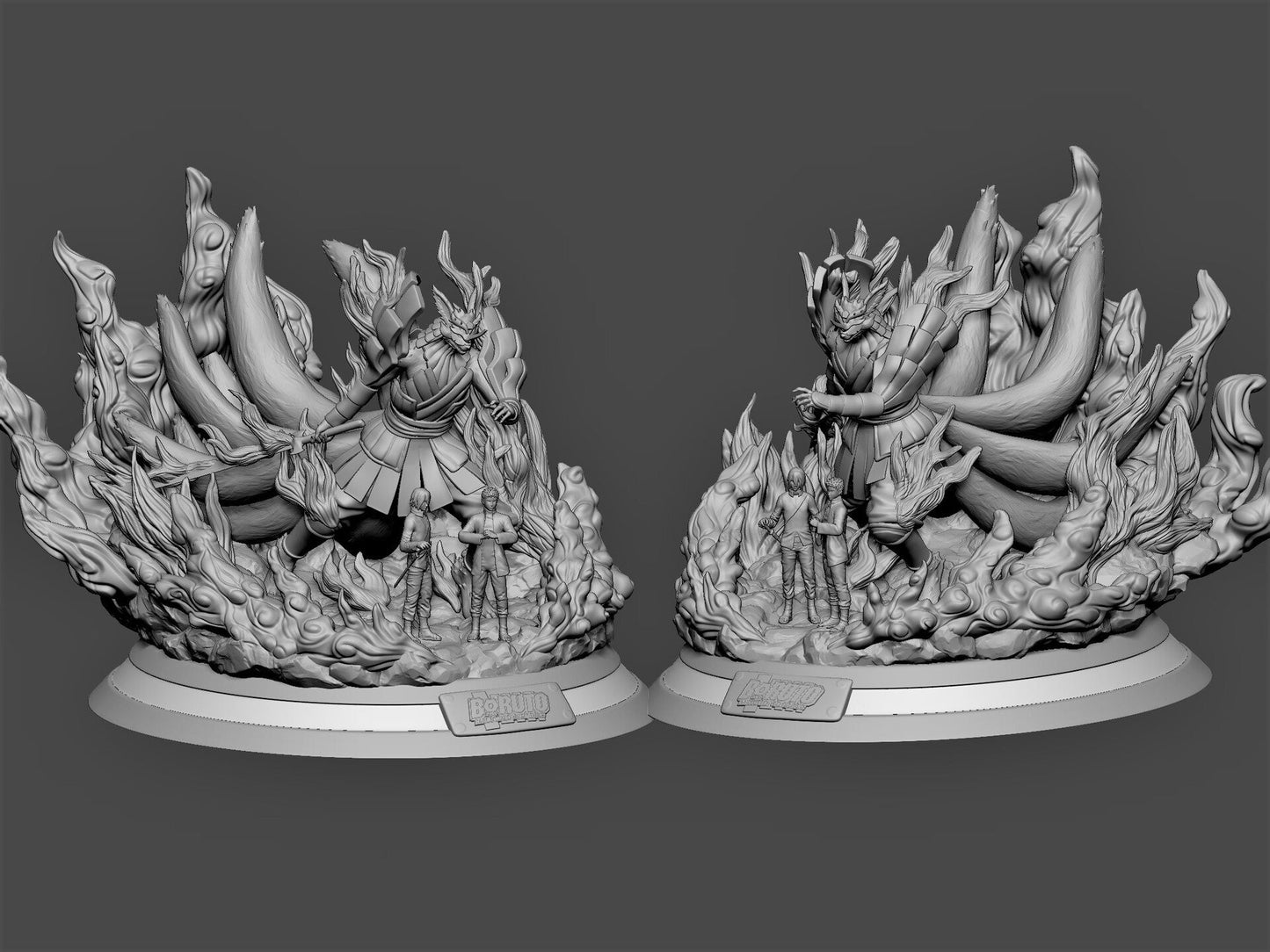 Kurama Naruto X Susanoo Sasuke - Naruto - STL 3D Print Files