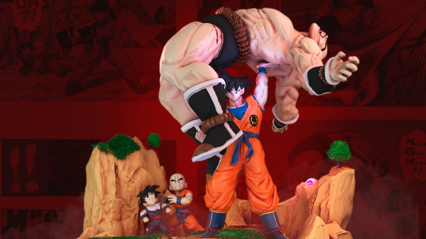 Goku VS Nappa Diorama - Dragon ball - STL 3D Print Files