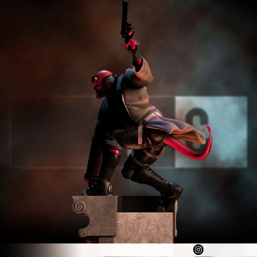 1333 Hellboy - STL 3D Print Files