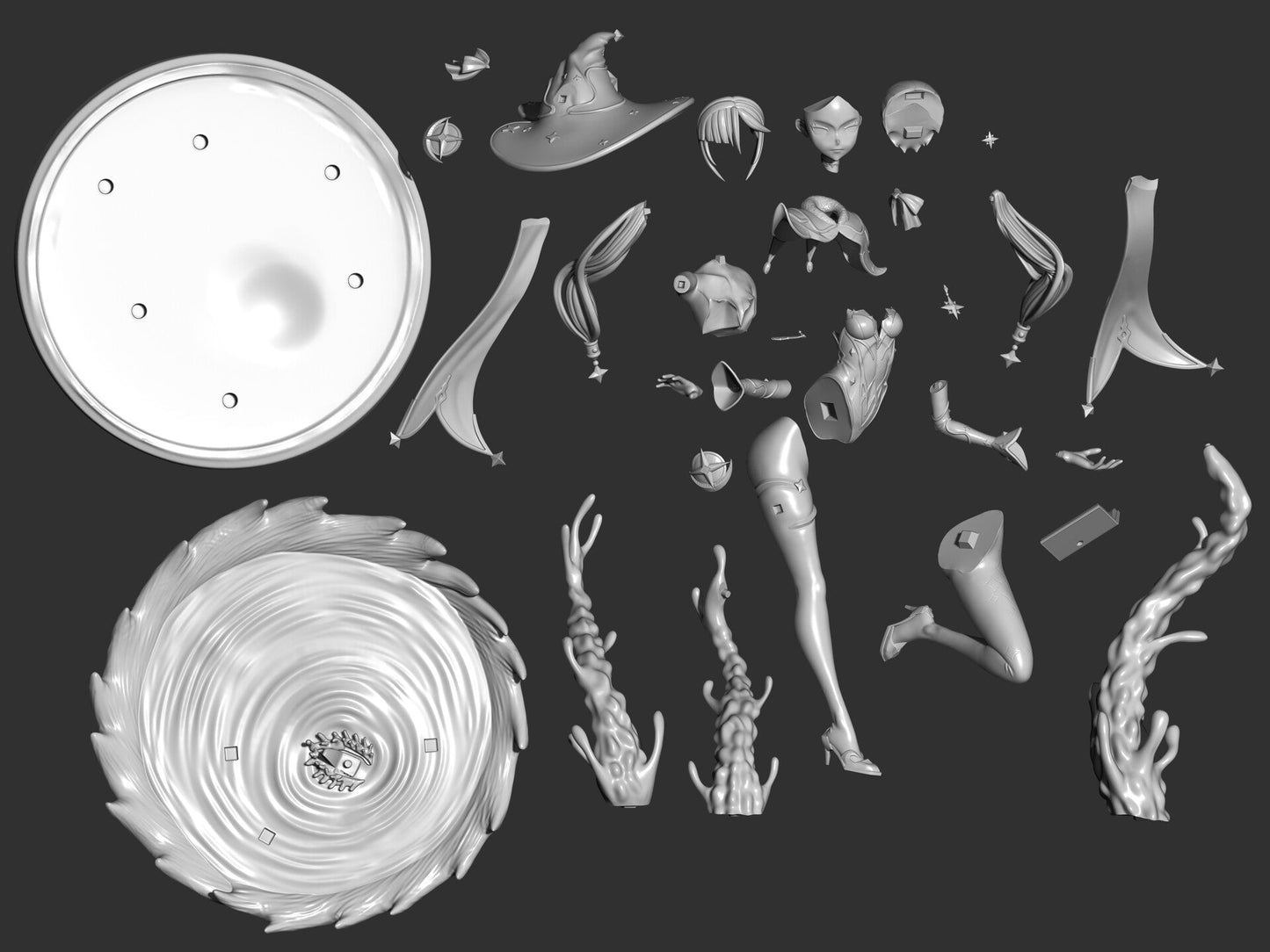 Mona - Genshin Impact - STL 3D Print Files