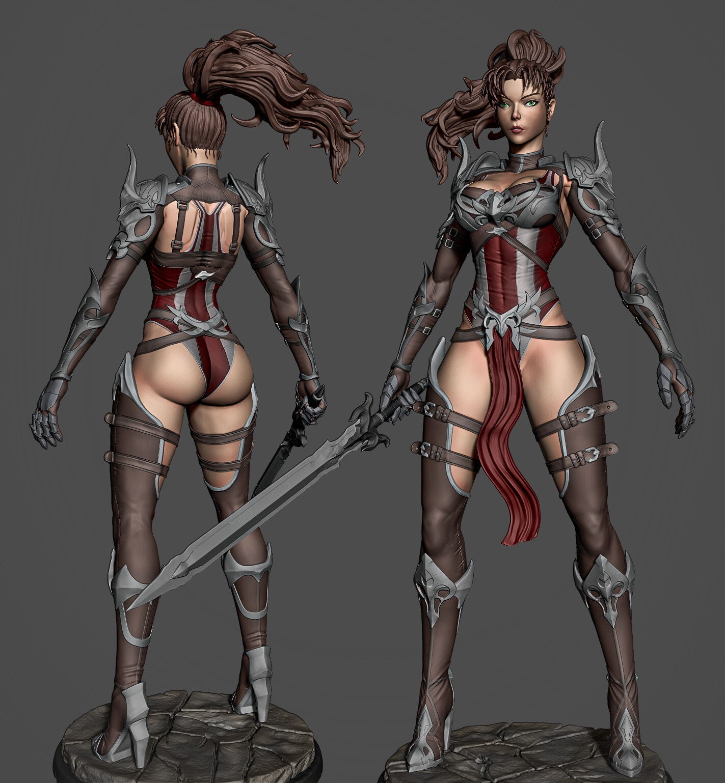 Fantasy Warrior - Astrith - STL 3D Print Files