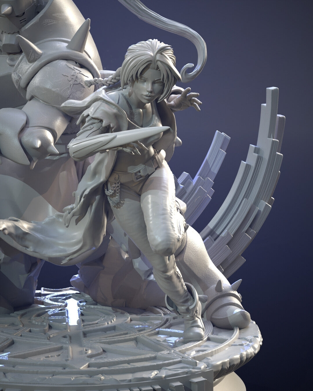 Female Edward Elric - Fullmetal Alchemist - STL 3D Print Files