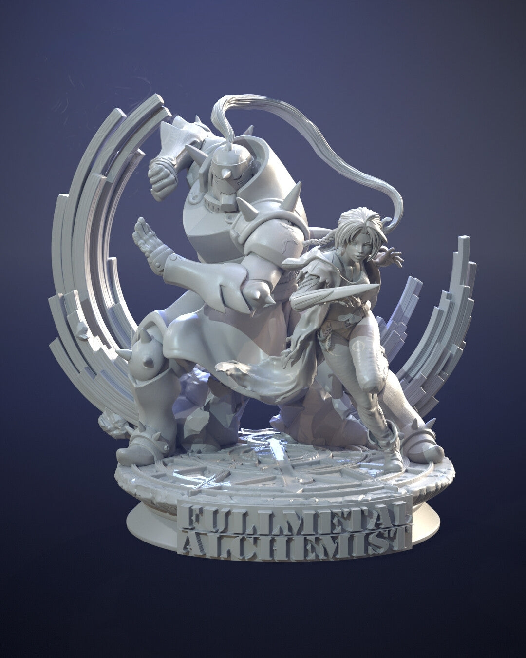 Female Edward Elric - Fullmetal Alchemist - STL 3D Print Files