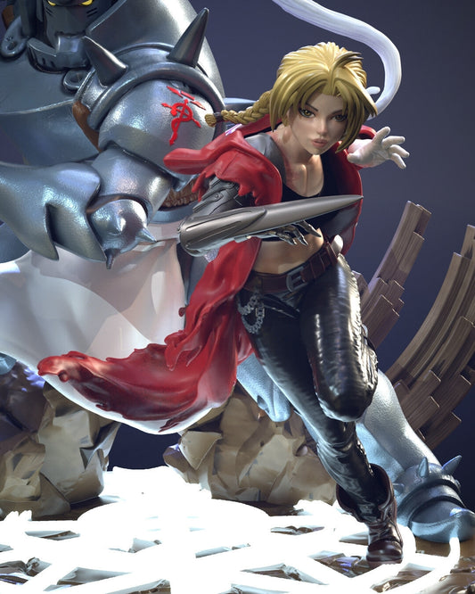Female Edward Elric - Fullmetal Alchemist - STL 3D Print Files