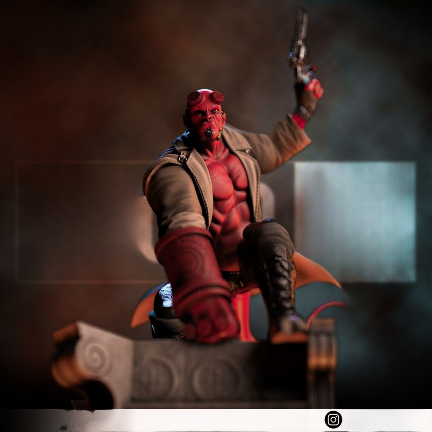 1333 Hellboy - STL 3D Print Files