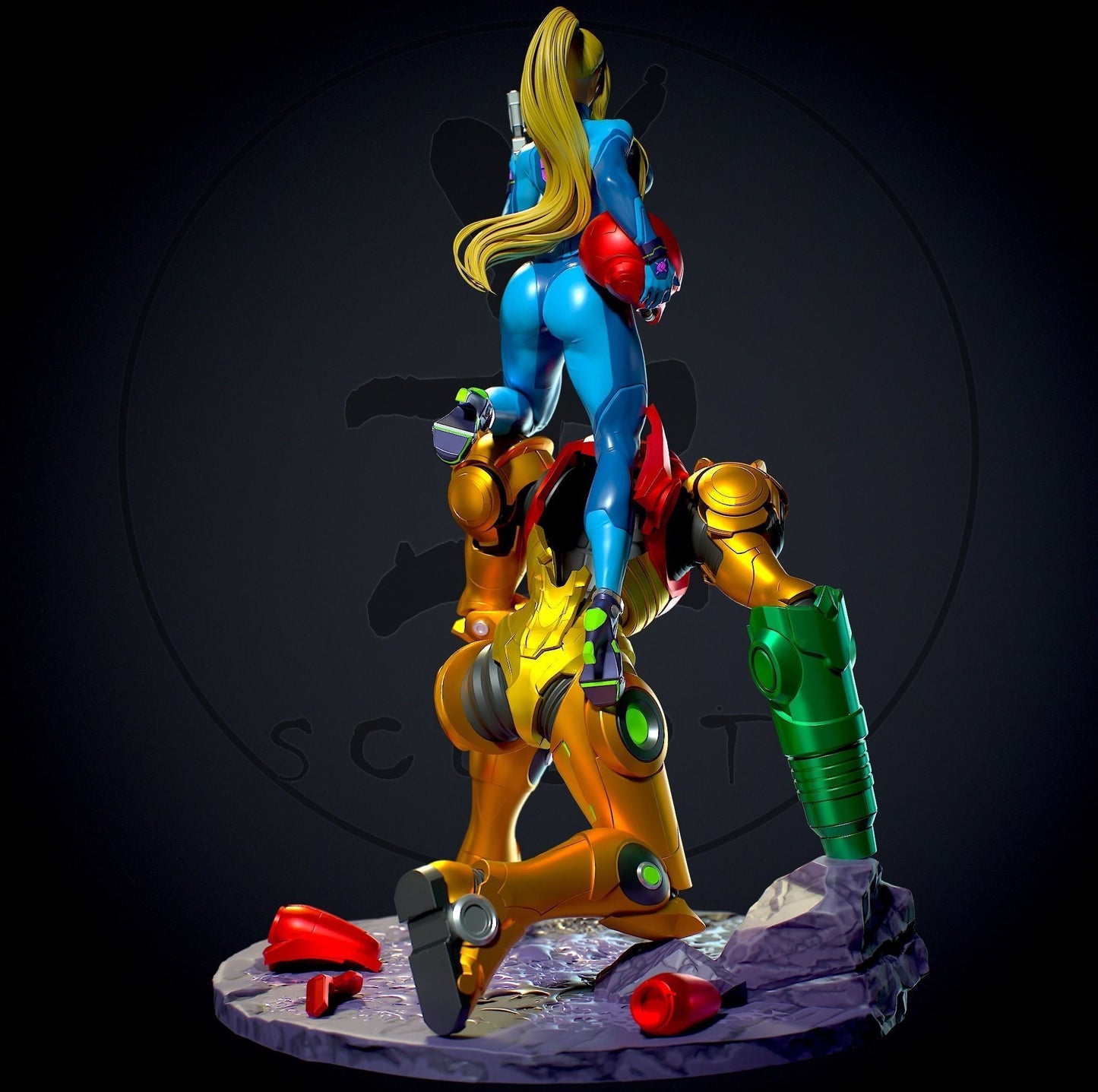 1569 Samus Aran NSFW - Wikitroid - STL 3D Print Files