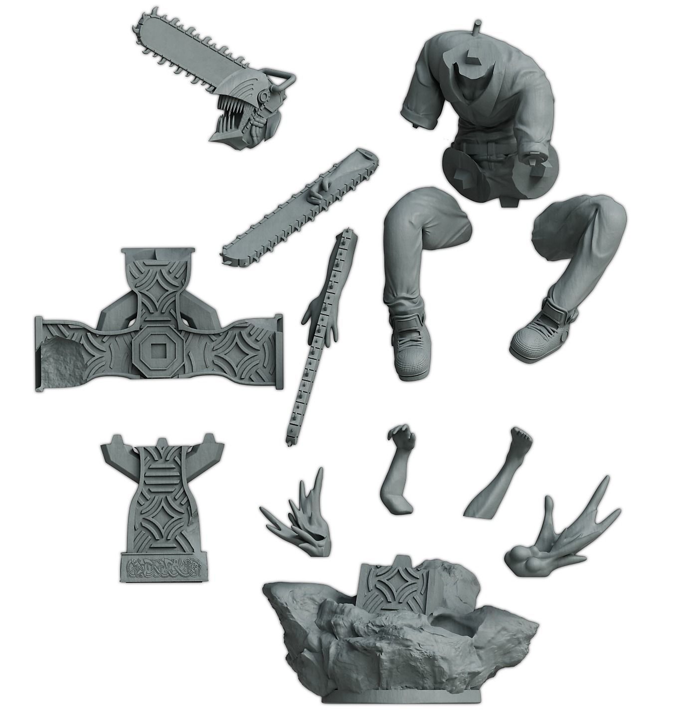 1840 Denji - Chainsaw Man - STL 3D Print Files