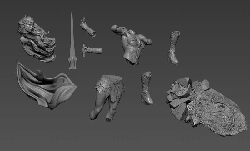 1347 She-Ra - The Princess of Power - STL 3D Print Files