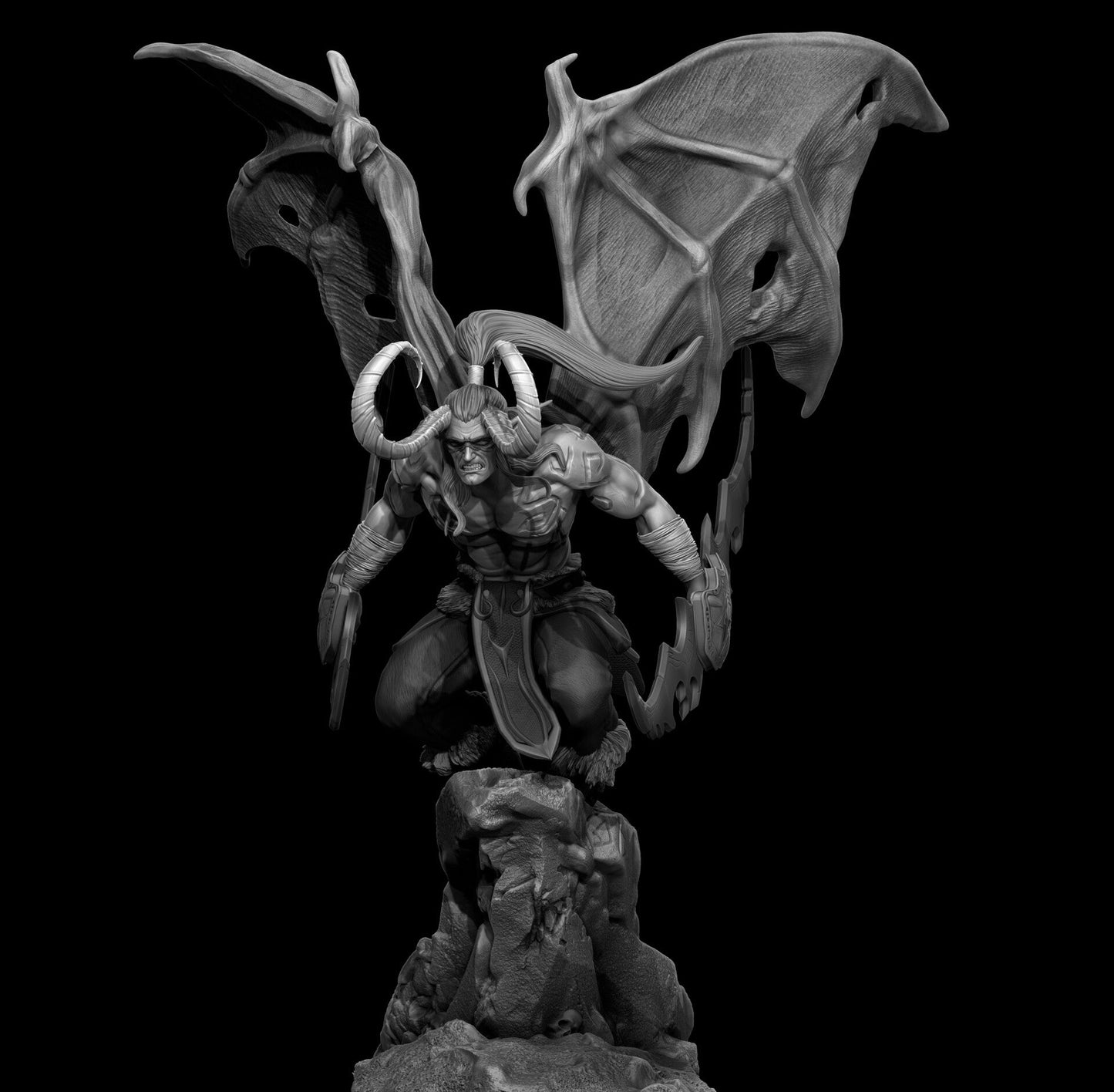 Illidan Stormrage - World of Warcraft - STL 3D Print Files
