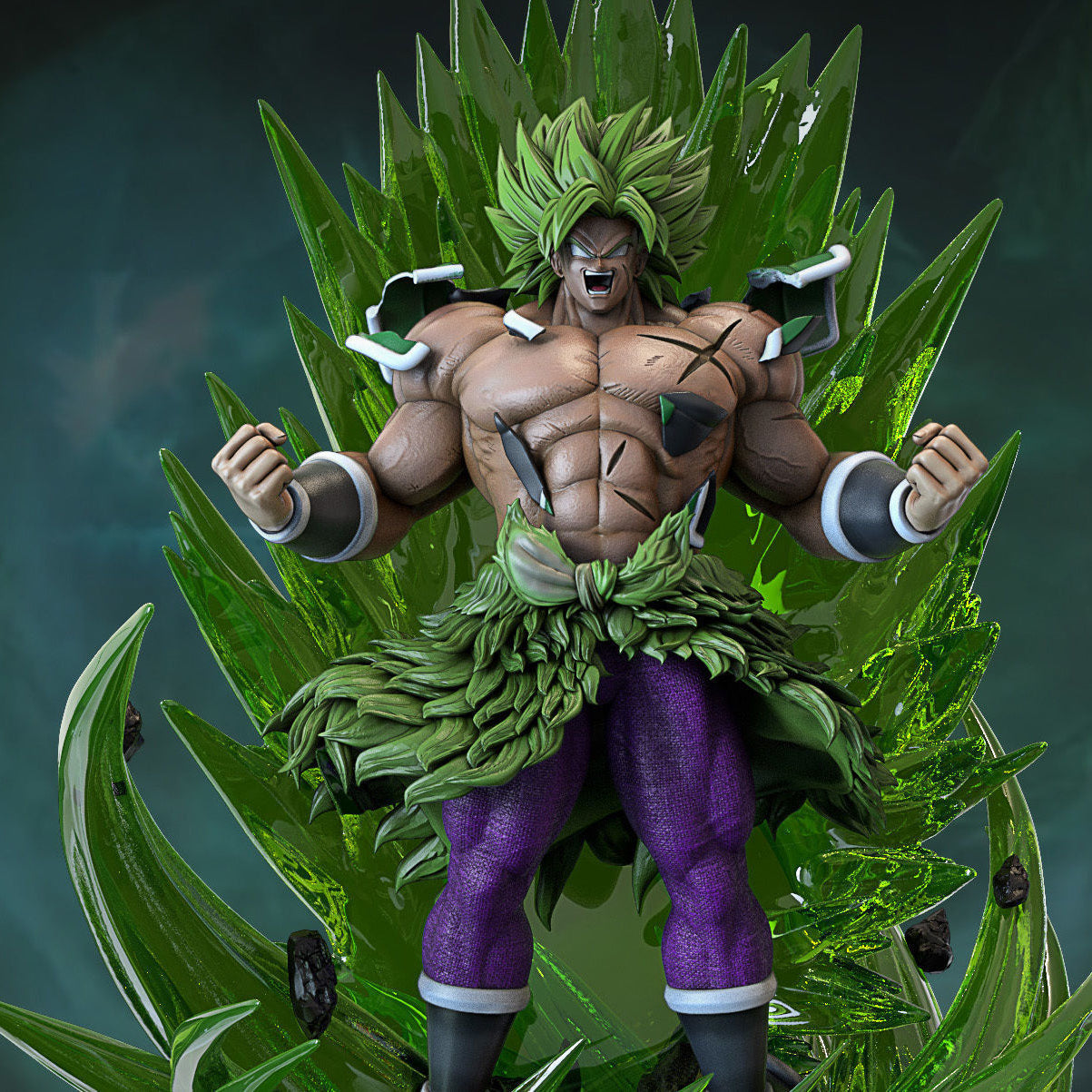 Super Saiyan Broly - Dragon Ball Z - STL 3D Print Files