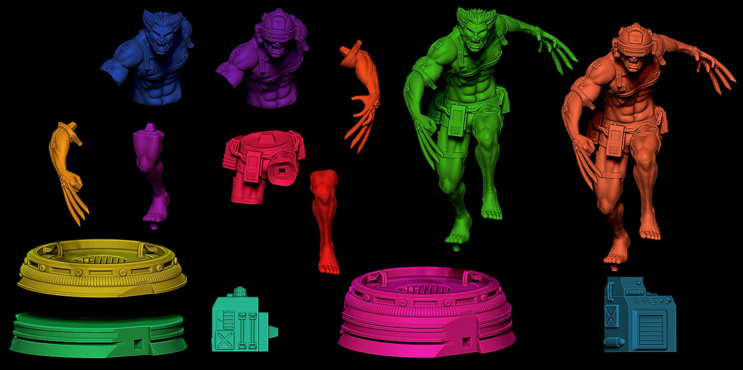 1393 Wolverine Weapon X - STL 3D Print Files