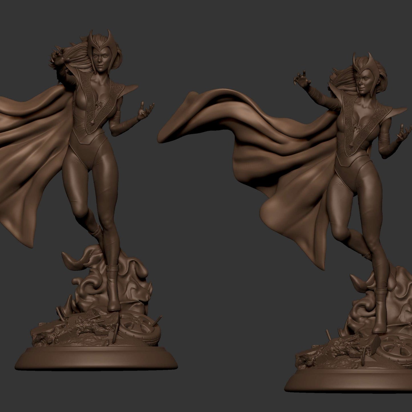 1435 Scarlet Witch - Wanda - STL 3D Print Files