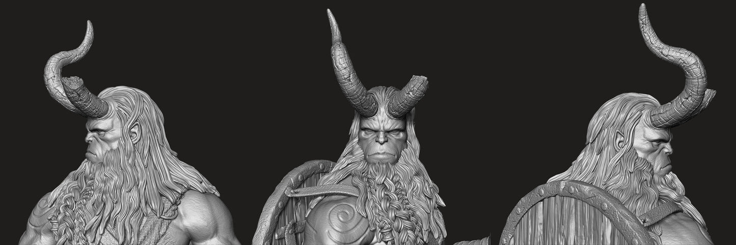 1601 Hellboy Nordic - STL 3D Print Files