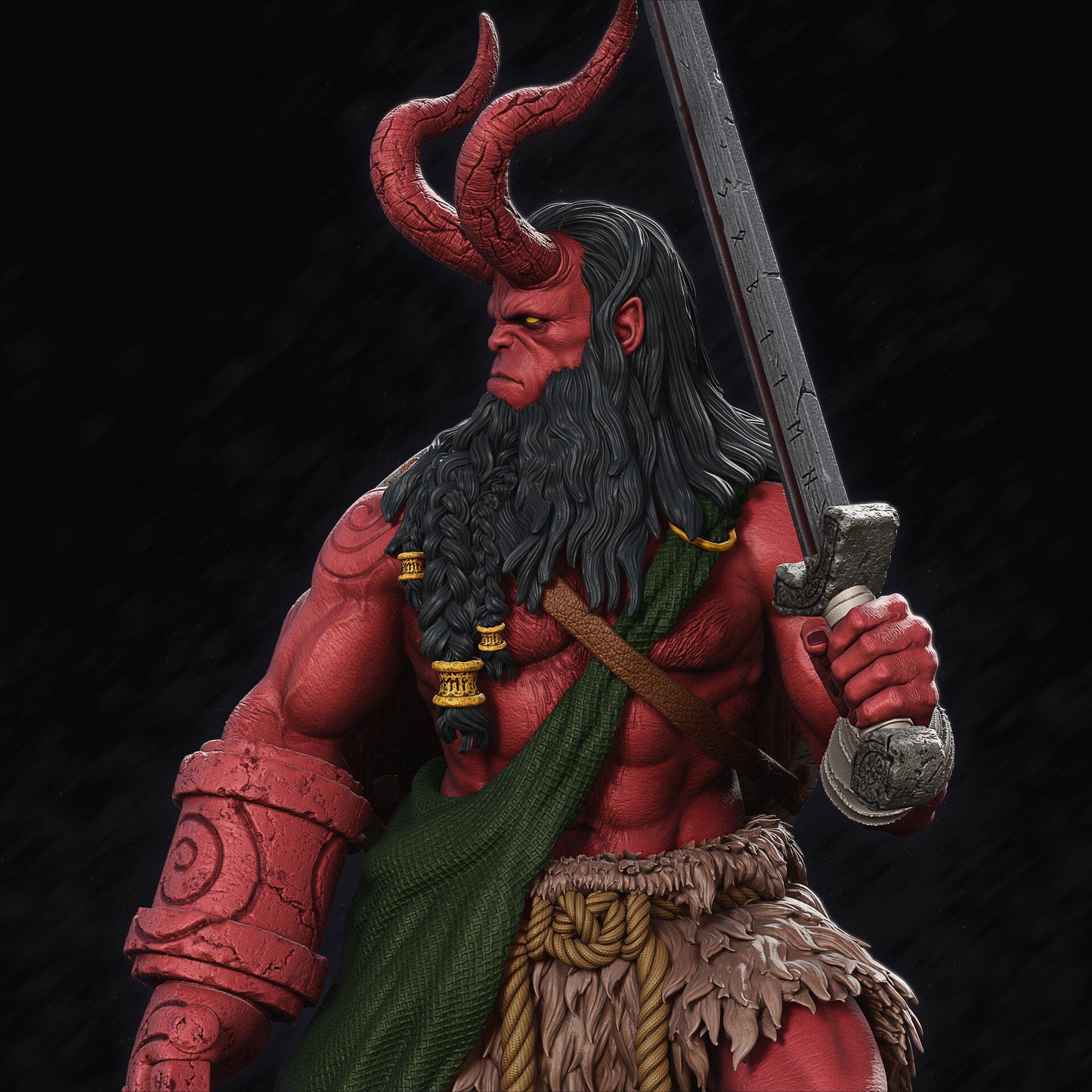 1601 Hellboy Nordic - STL 3D Print Files