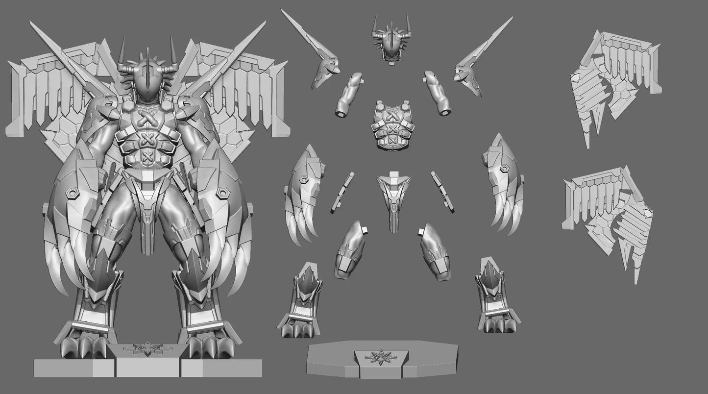 Wargreymon - Digimon - STL 3D Print Files