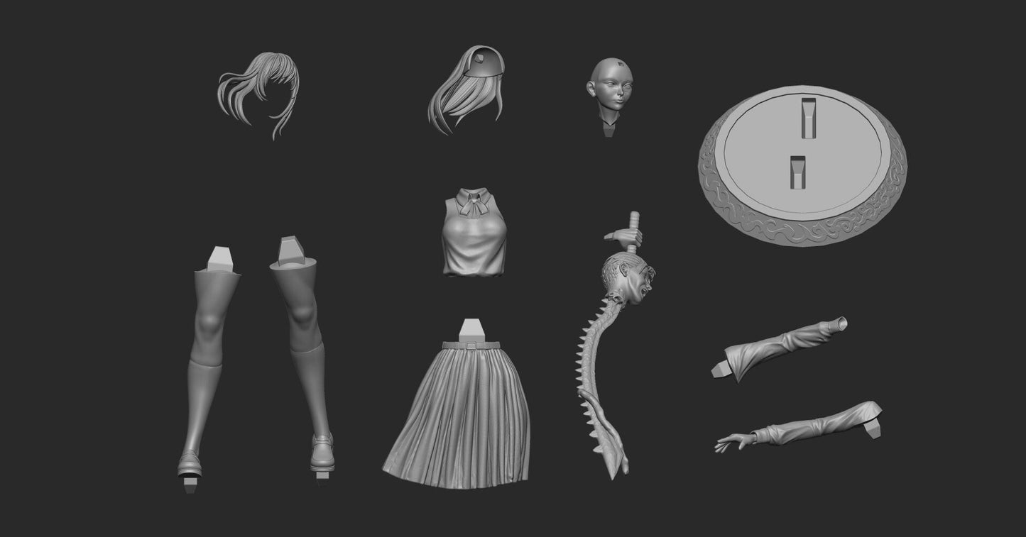 Yoru Asa - Chainsaw Man - STL 3D Print Files