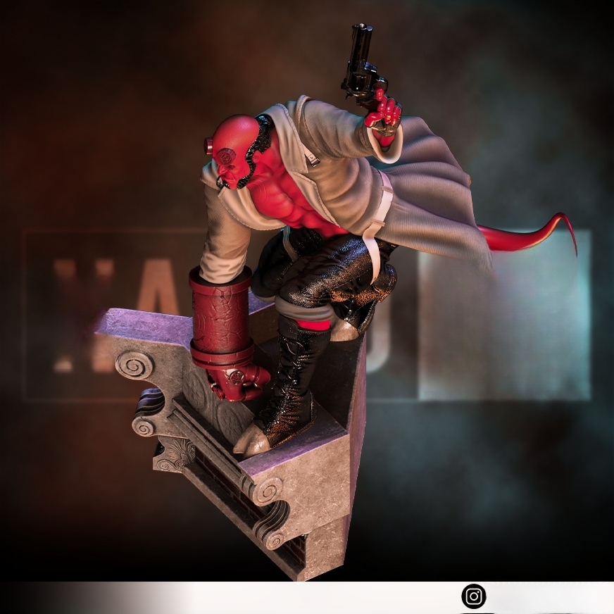 1333 Hellboy - STL 3D Print Files