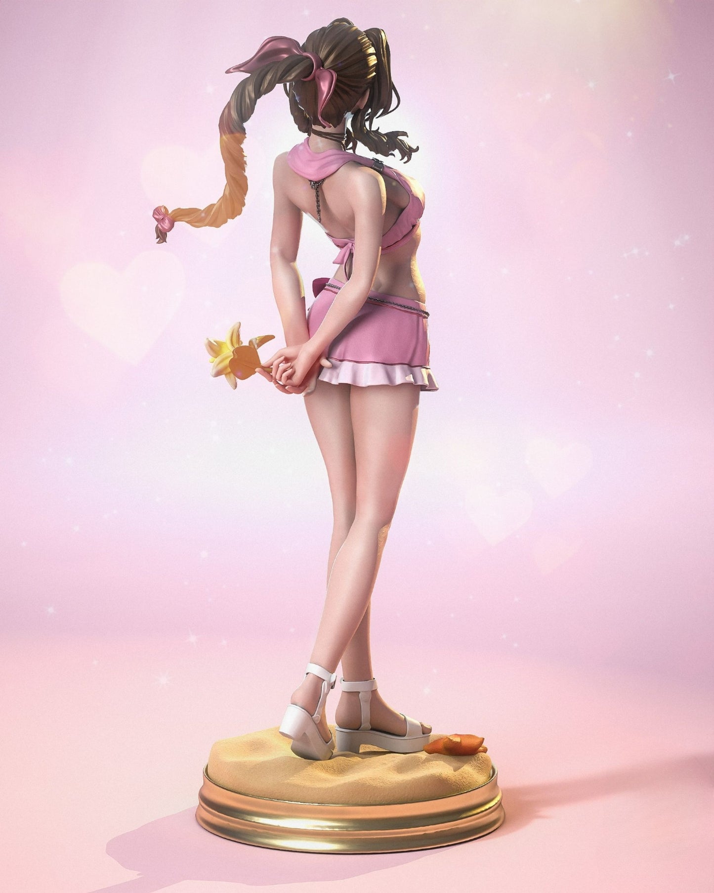 3818 Aerith Gainsborough - Final Fantasy - STL 3D Print Files