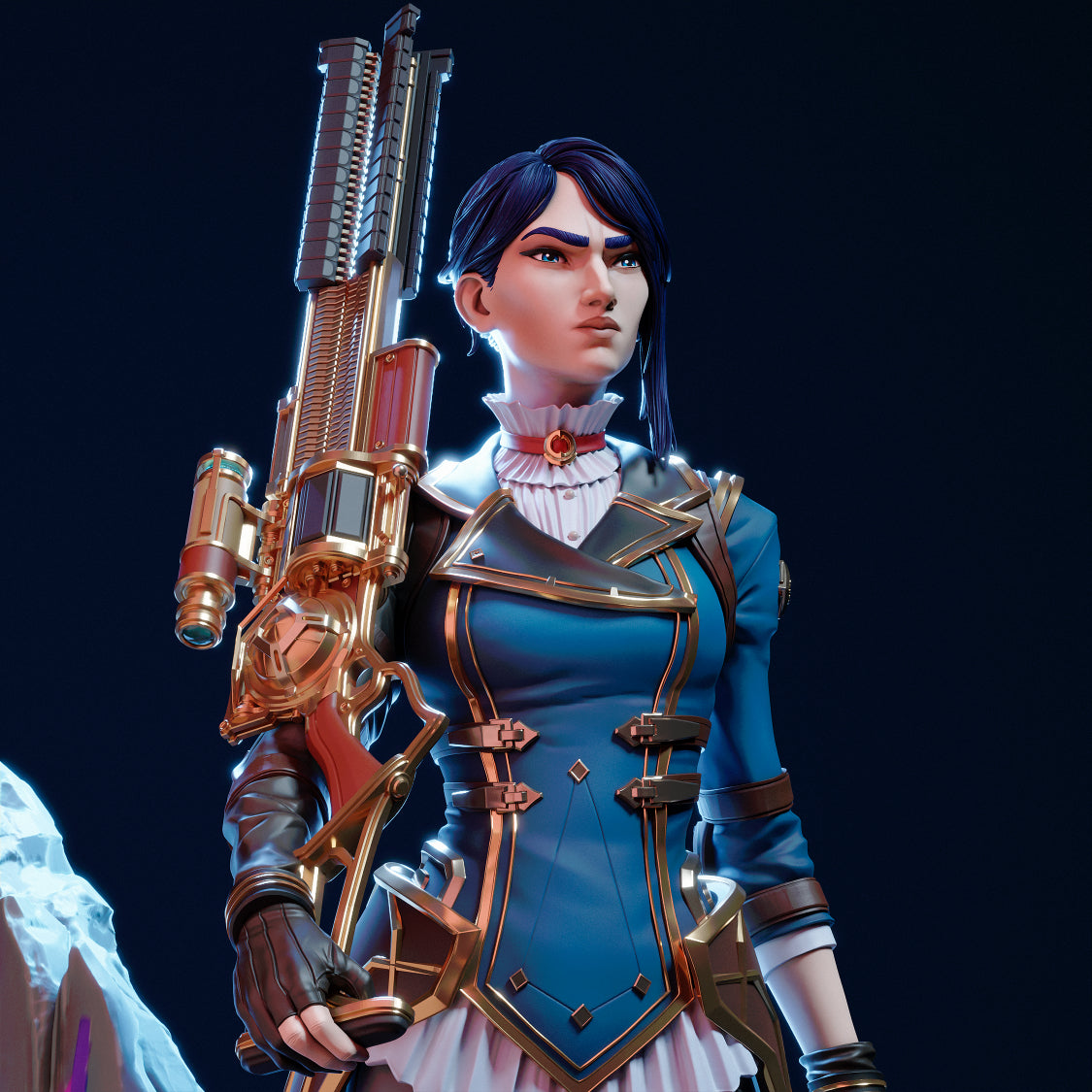 3733 Caitlyn Arcane - League of Legends - STL 3D Print Files