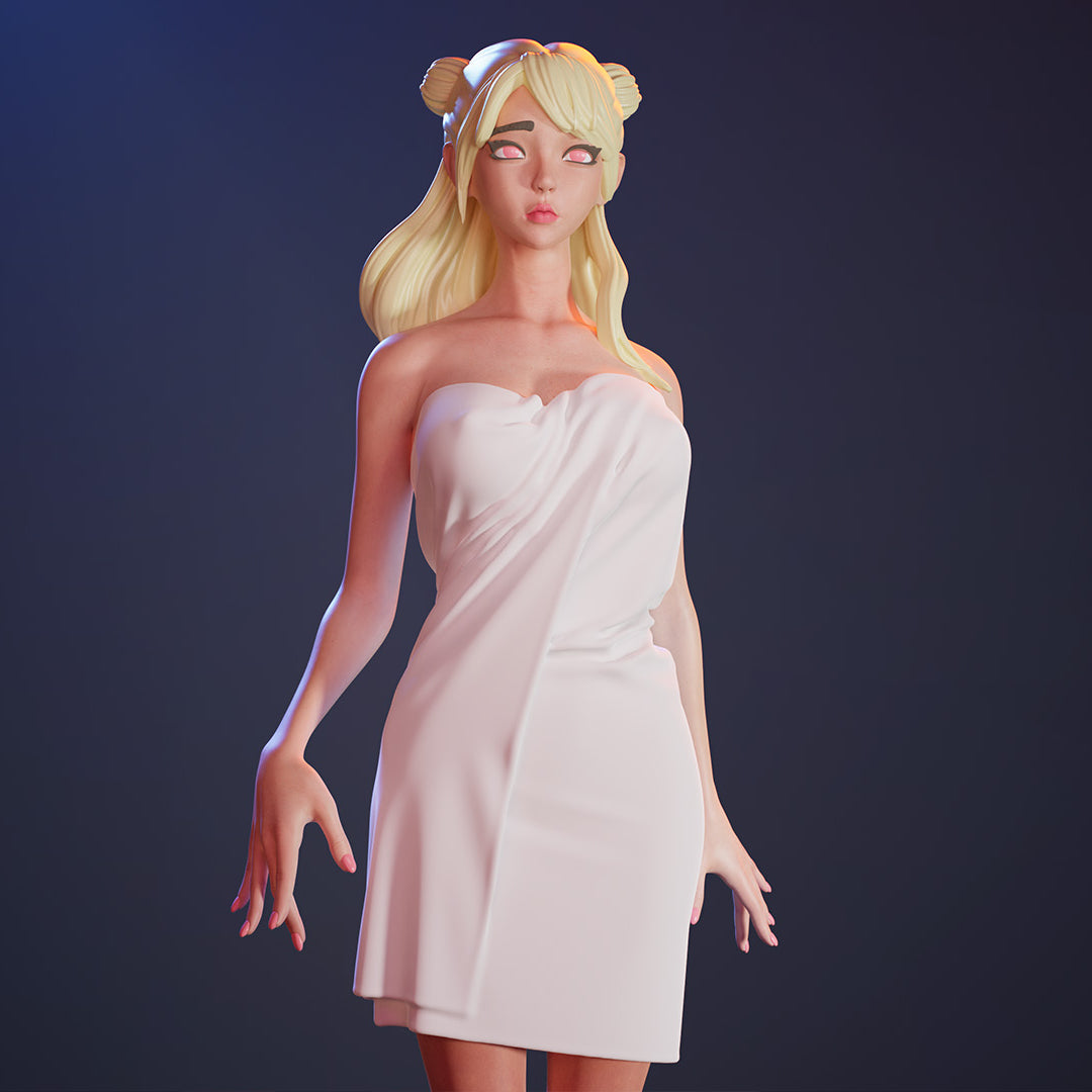 3769 FIVE Cute Girls NSFW In Towels - STL 3D Print Files
