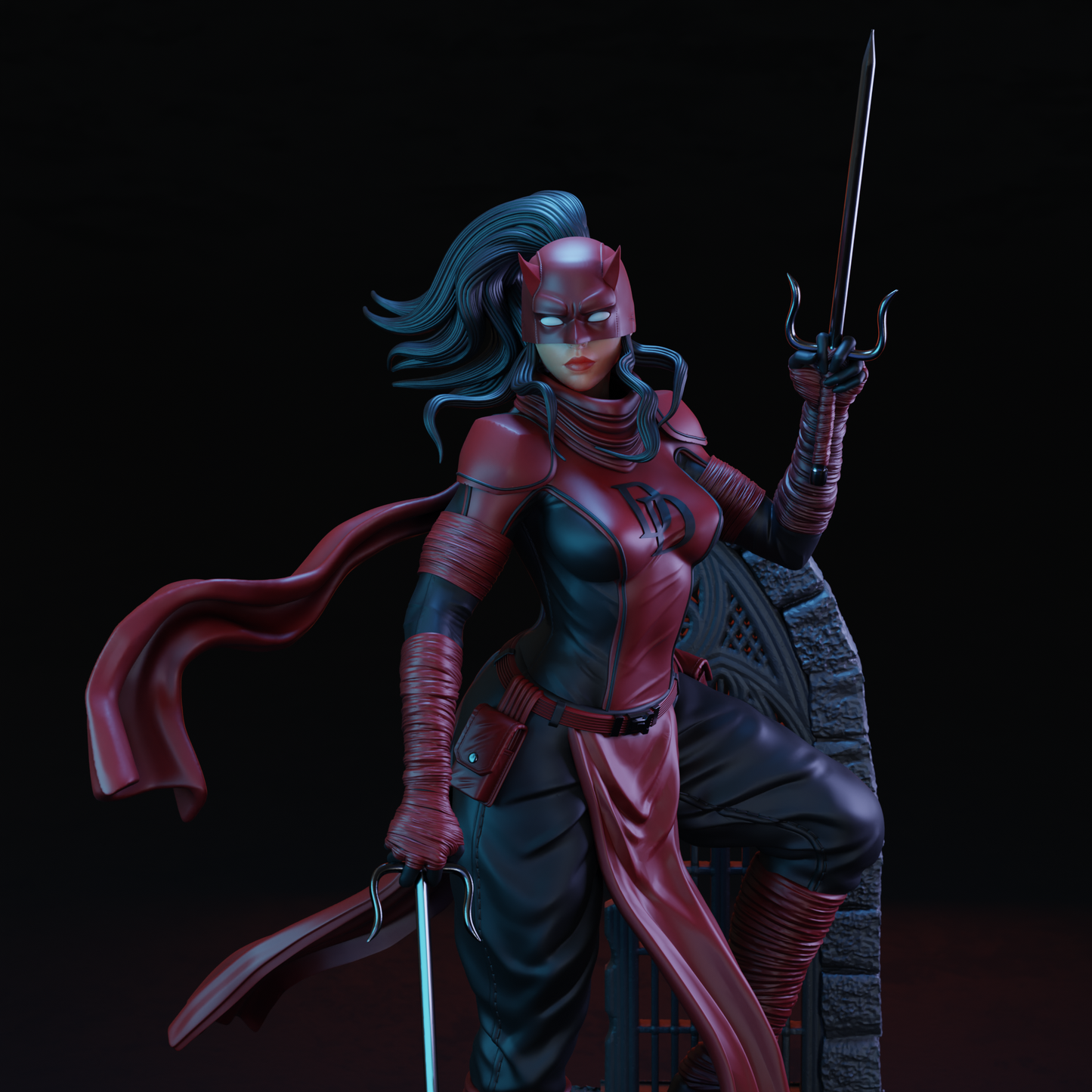 3103 Elektra Daredevil - Marvel Comics - STL 3D Print Files