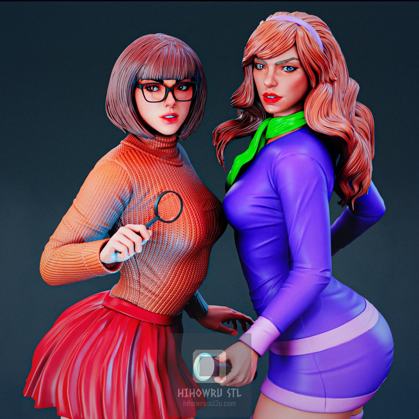 4551 Daphne and Velma NSFW - Scooby-Doo  - STL 3D Print Files